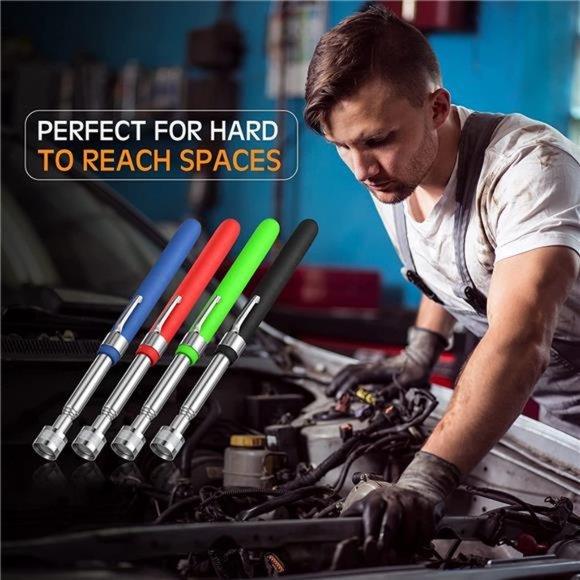 4 Pcs Telescoping Magnet Pickup Tool Extendable Magnetic Stick Pick up Grab Tool - Picture 5 of 7